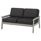 JÄRPÖN/DUVHOLMEN Back cushion, outdoor, anthracite, 24 3/8x17 3/8 "