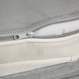 JÄRPÖN/DUVHOLMEN Seat/back pad, outdoor, white, 45 5/8x17 3/4 "