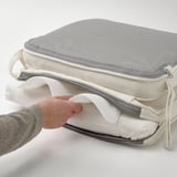 JÄRPÖN/DUVHOLMEN Seat/back pad, outdoor, white, 45 5/8x17 3/4 "