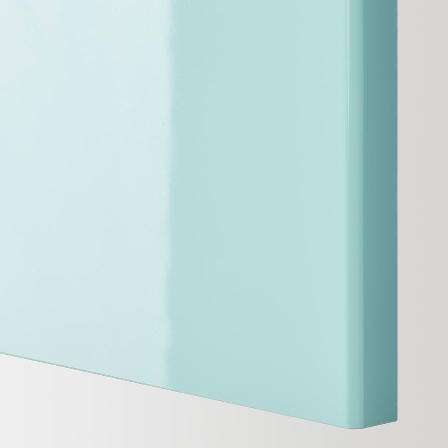 JÄRSTA Door, high gloss light turquoise, 15x30" IKEA