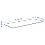 JÄRSTORP Countertop for kitchen island, white/laminate, 74x42x1 1/8 "
