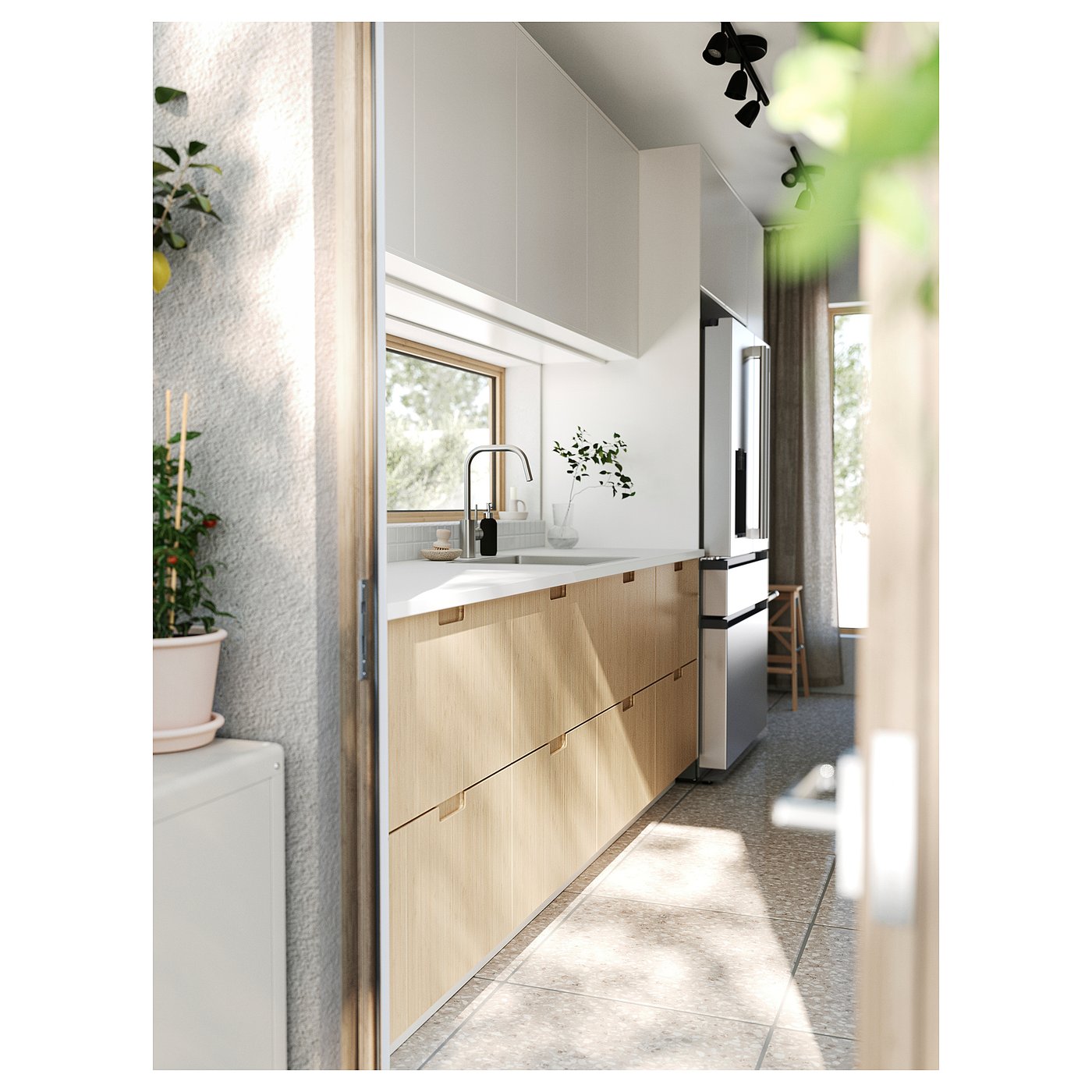 JÄRSTORP countertop, white/laminate, 98x11/8