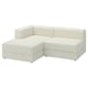 JÄTTEBO 2.5-seat mod sofa w chaise, left/Axvall off-white