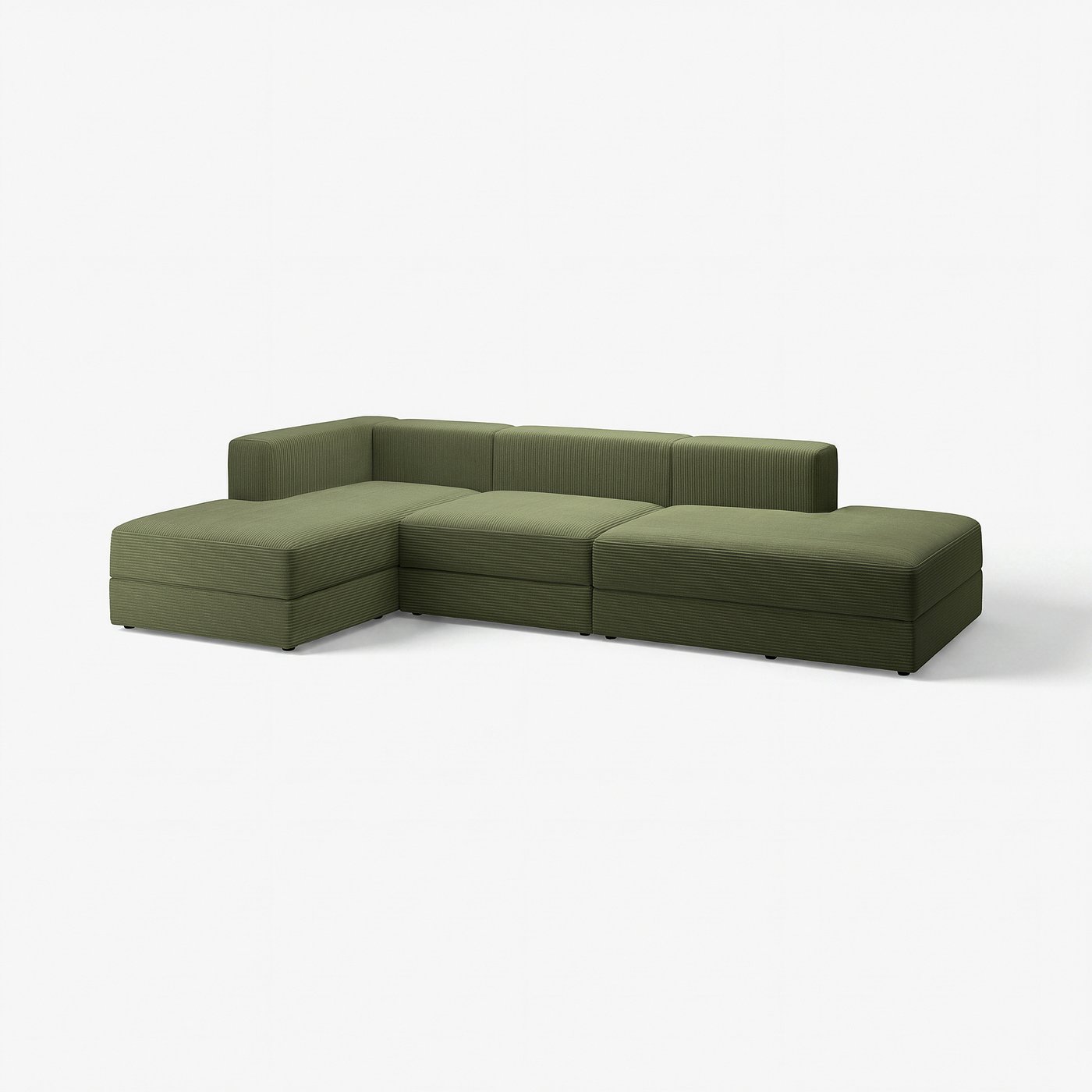 【茶葉のあまみ 】IKEA イケア JÄTTEBO JÄTTEBO 3.5-seat mod sofa w chaise, Samsala dark yellow-green - IKEA
