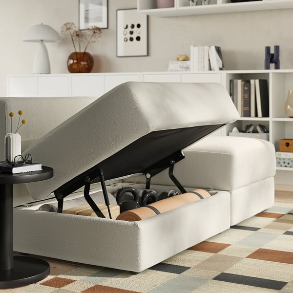 JÄTTEBO 4.5-seat mod sofa, Axvall off-white