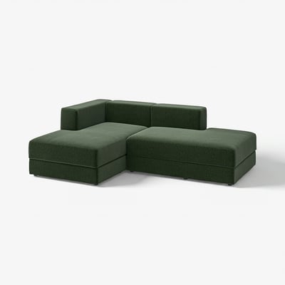 JÄTTEBO Chaise modules, Johanneshov dark green