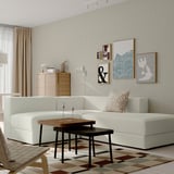 JÄTTEBO Mod corner sofa, 2.5-seat w chaise, right/Axvall off-white