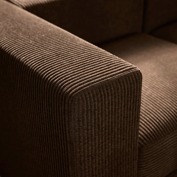 JÄTTEBO Mod corner sofa, 2.5-seat w chaise, right/Samsala dark brown