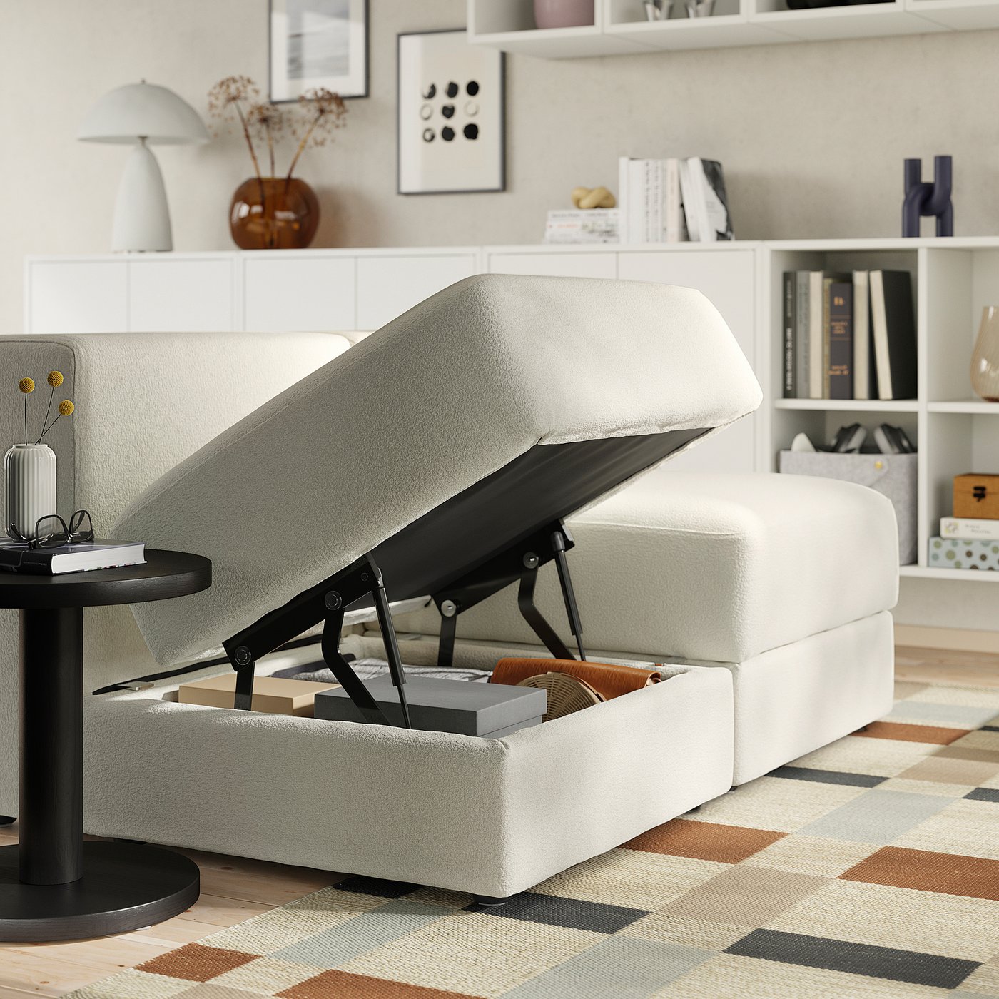 JÄTTEBO modular loveseat, Axvall off-white - IKEA