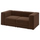 JÄTTEBO Modular loveseat, Samsala dark brown
