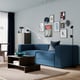 JÄTTEBO Sectional, 3-seat, Samsala dark blue
