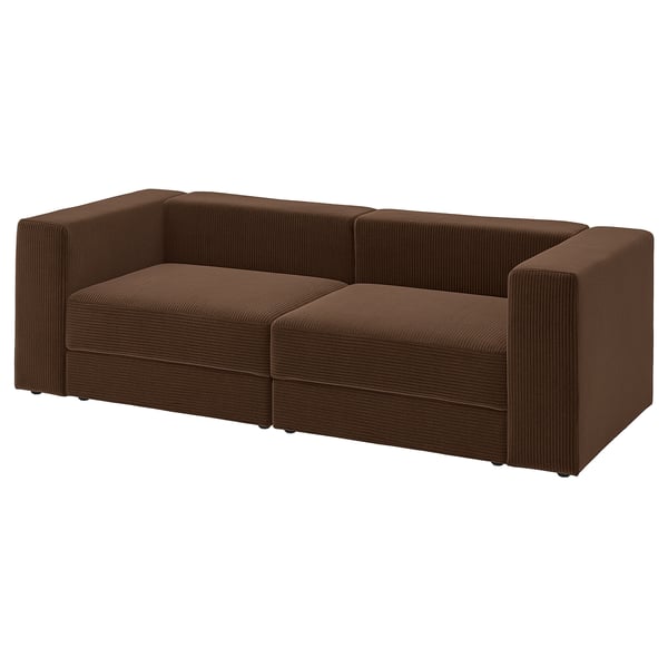 JÄTTEBO Sectional, 3-seat, Samsala dark brown