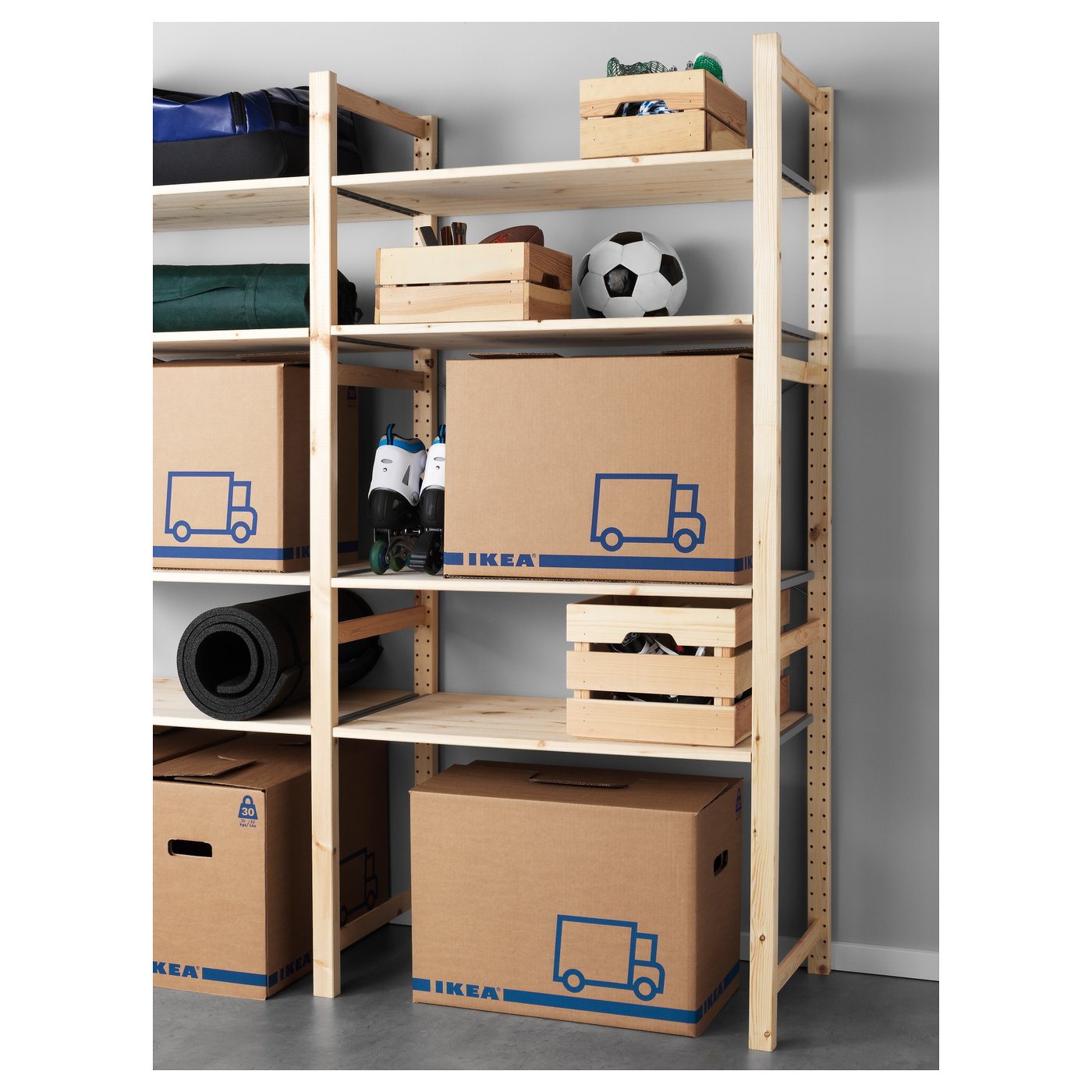 Jattene Moving Box Brown 22x13x16 Ikea