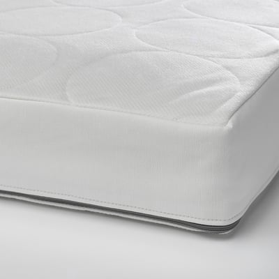 JÄTTETRÖTT Pocket spring mattress for crib, white, 27 1/2x52 "