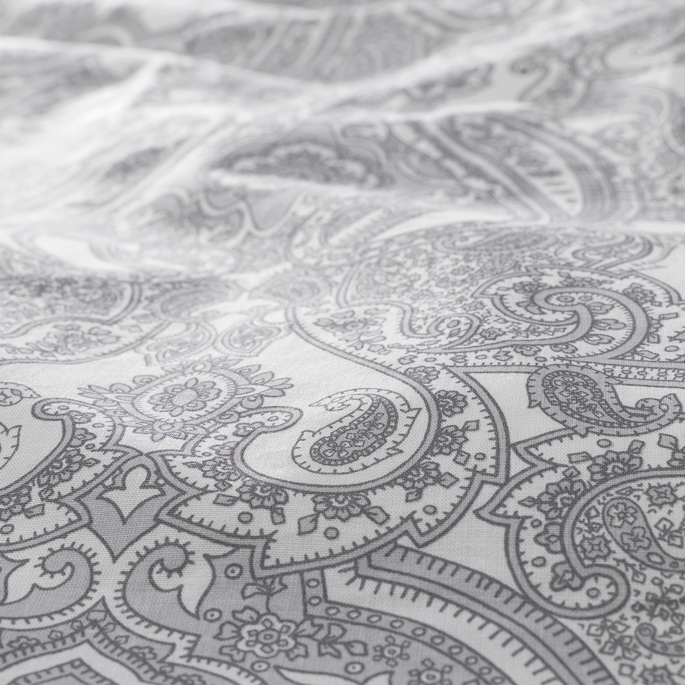 JÄTTEVALLMO Duvet cover and pillowcase(s), white, gray, Full/Queen