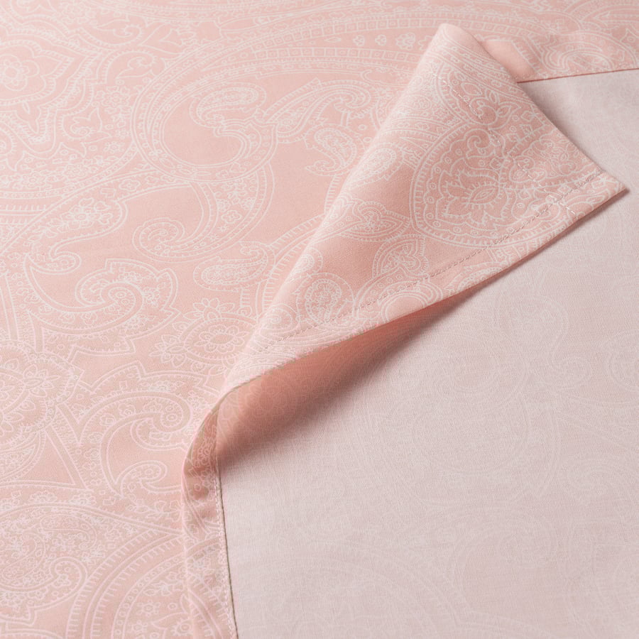 JÄTTEVALLMO Sheet set, light pink/white, Twin IKEA