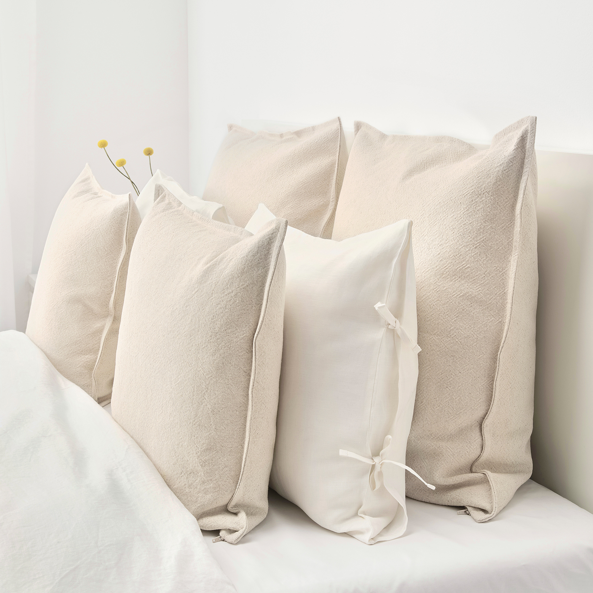 JOFRID Cushion cover, natural, 20x20" IKEA