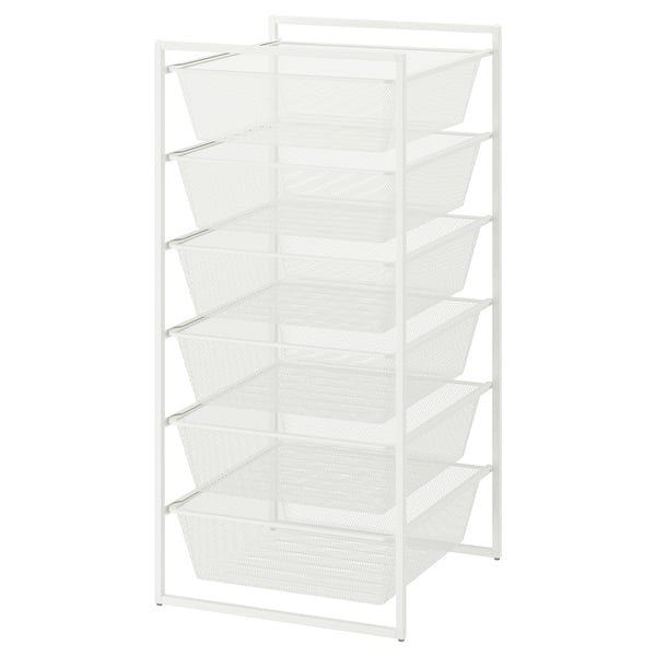 Life Story 3-Drawer White Stackable Shelf Organizer Plastic