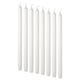 JUBLA unscented candle, white, 13 ¾" - IKEA US