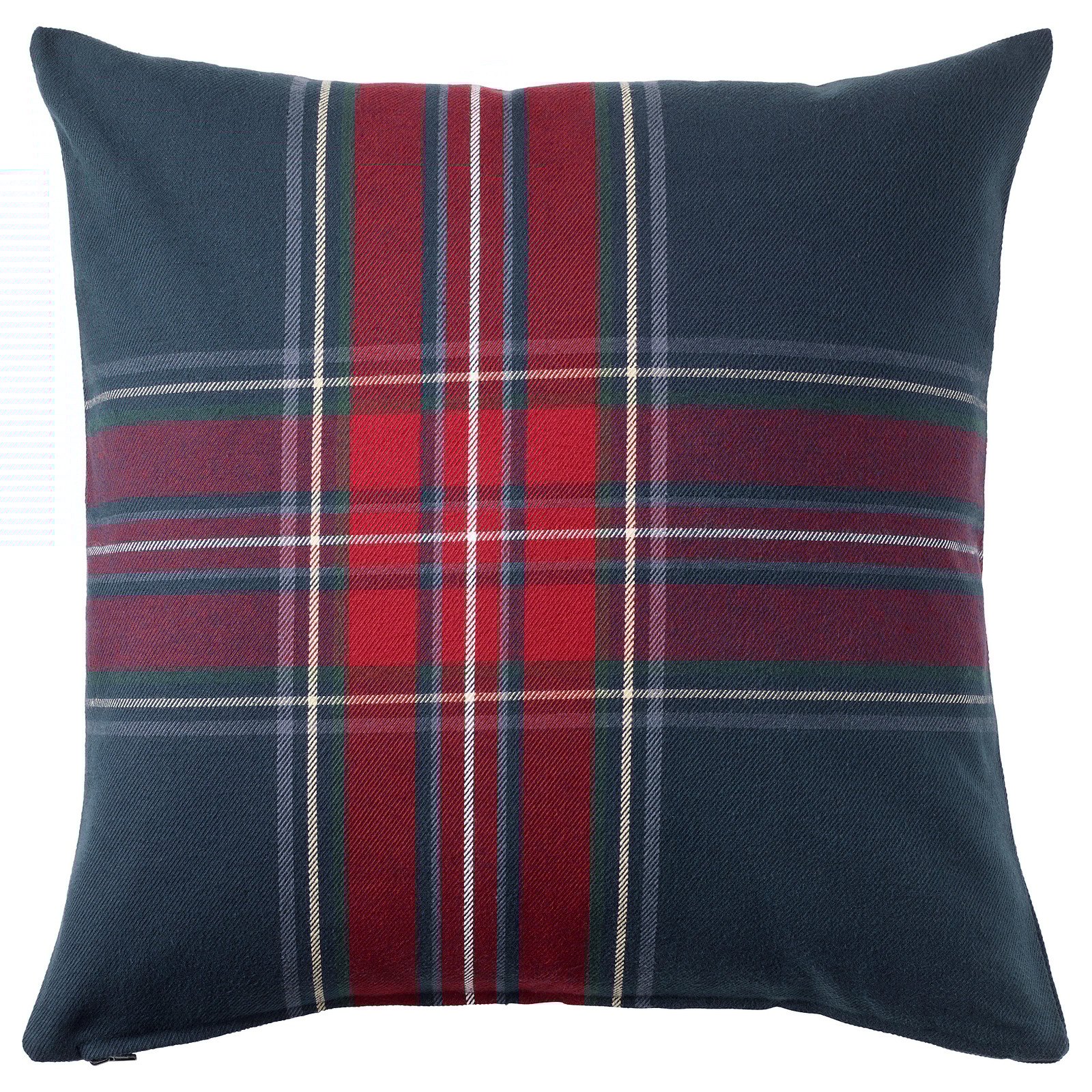 JUNHILD Cushion cover, blue/red, 20x20" IKEA