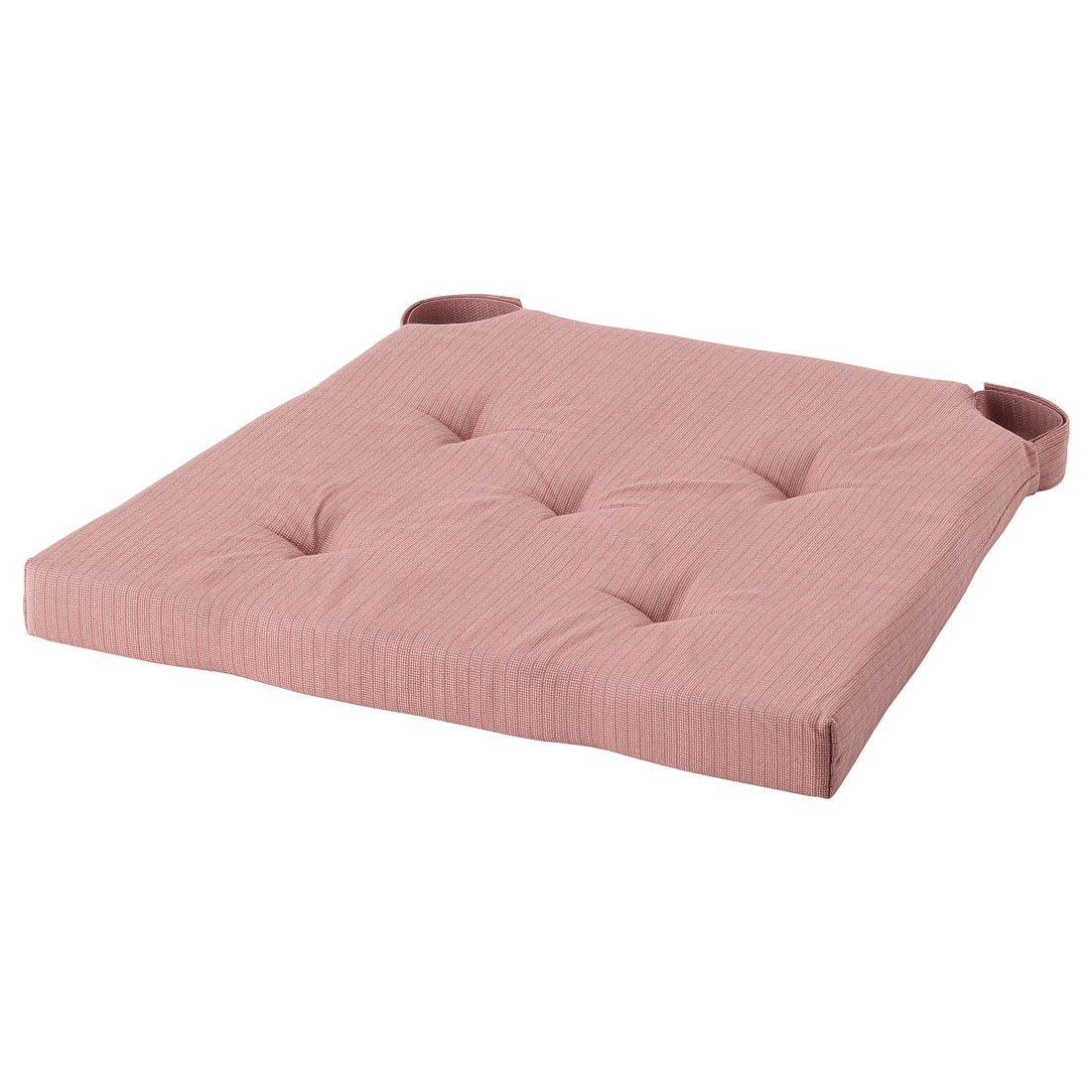 JUSTINA Chair pad, pink, 17/14x16x2" IKEA