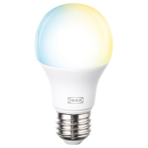 KAJPLATS LED bulb E26 1100 lumen, smart white spectrum/globe/opal white