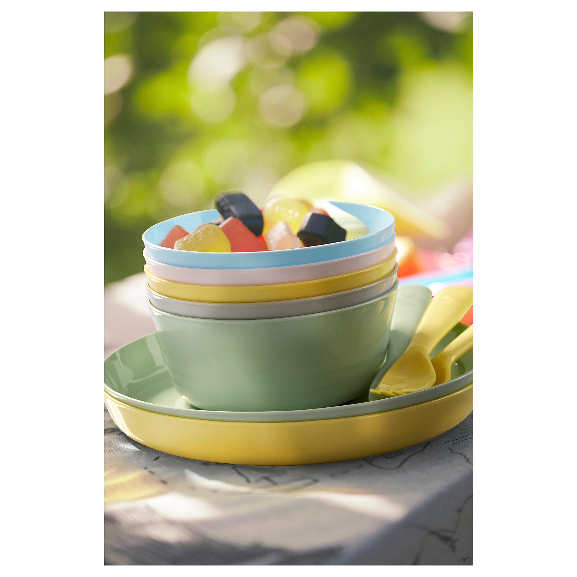 KALAS Plate, mixed colors - IKEA