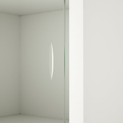 KALKNÄS Cabinet with sliding doors, white, 32 5/8x16 7/8x53 7/8 "