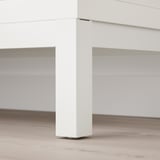 KALLAX Base on legs, white, 57 1/2x15 3/8x7 1/8 "