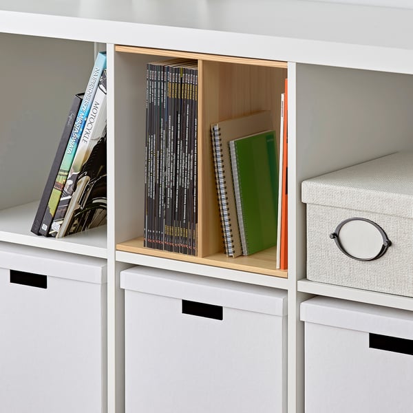 KALLAX Insert with 1 shelf, pine, 13x13 "