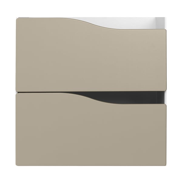 KALLAX Insert with 2 drawers, wave shaped/beige, 13x13 "