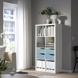 KALLAX Insert with 2 drawers, wave shaped/blue, 13x13 "