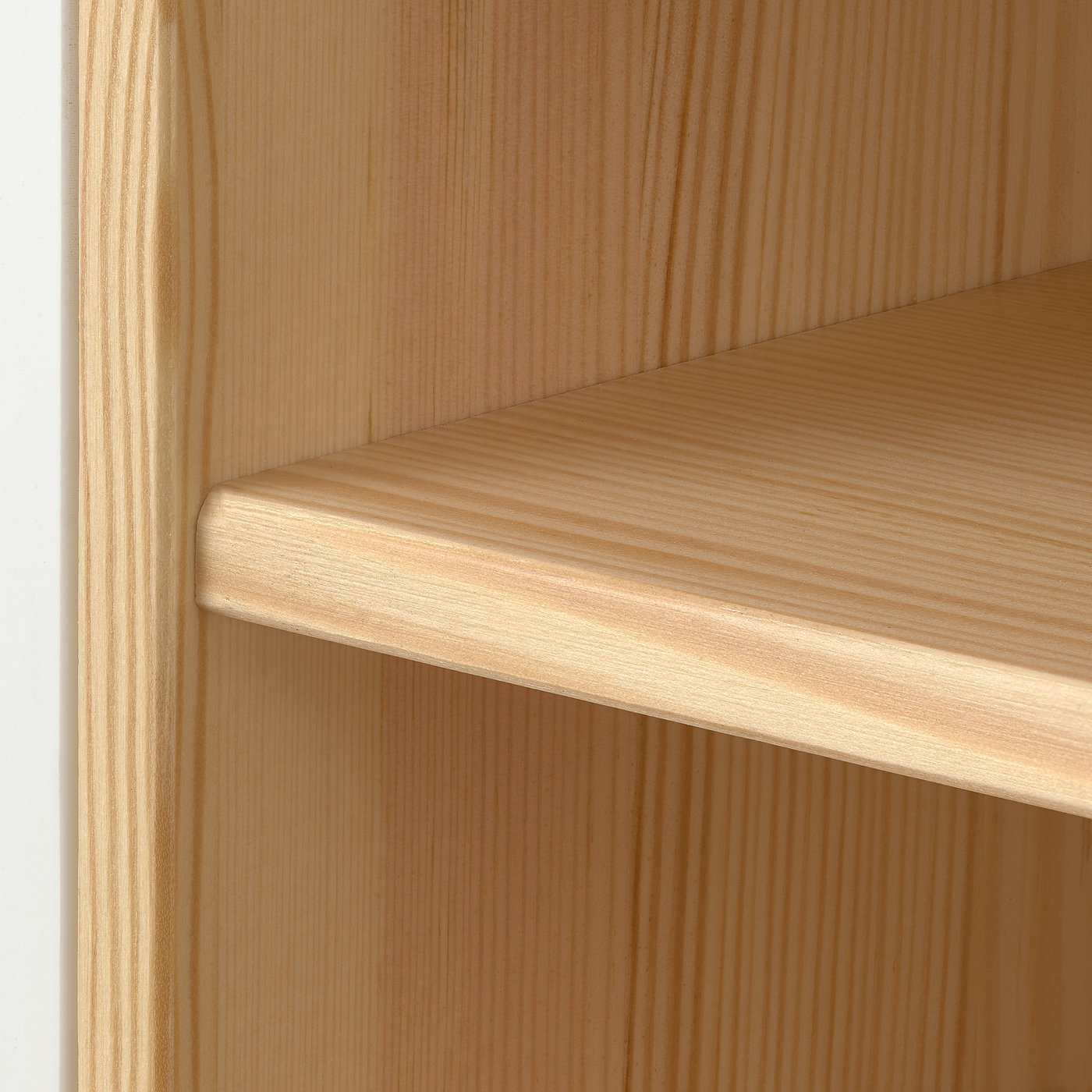 KALLAX insert with 4 shelves, pine, 13x13