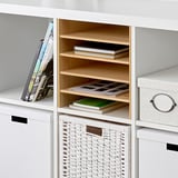 KALLAX Insert with 4 shelves, pine, 13x13 "