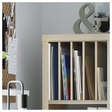 KALLAX Insert with 4 shelves, white stained/oak effect, 13x13 "