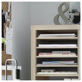 KALLAX Insert with 4 shelves, white stained/oak effect, 13x13 "