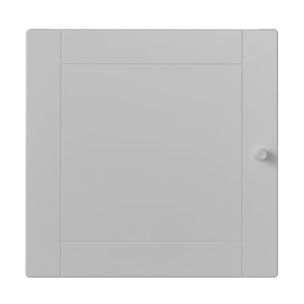 KALLAX Insert with door, groove milled/gray, 13x13 "