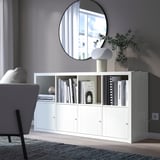 KALLAX Insert with door, groove milled/white, 13x13 "