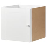 KALLAX Insert with door, groove milled/white, 13x13 "