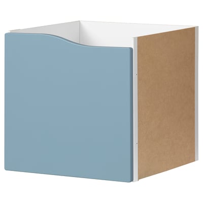 KALLAX Insert with door, wave shaped/blue, 13x13 "