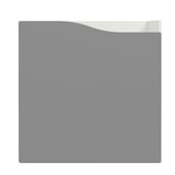 KALLAX Insert with door, wave shaped/dark gray, 13x13 "