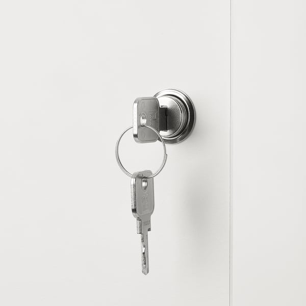 KALLAX Insert with lockable door, white, 13x13 "