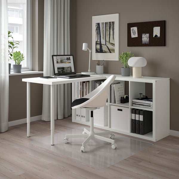 KALLAX / LINNMON Workstation, white, 30 3/8x54 3/4x57 7/8 "