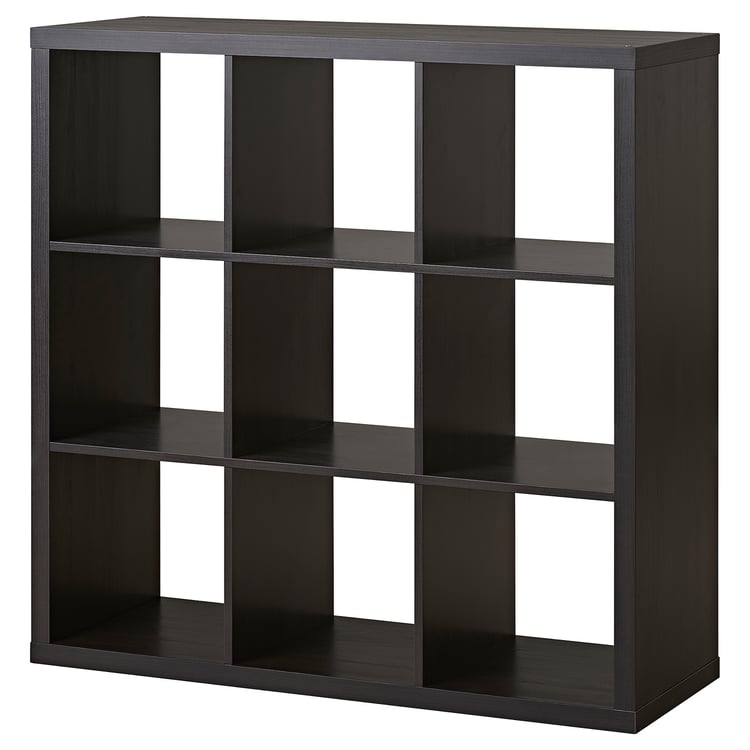 KALLAX Shelf unit, blackbrown, 44 1/8x44 1/8" IKEA