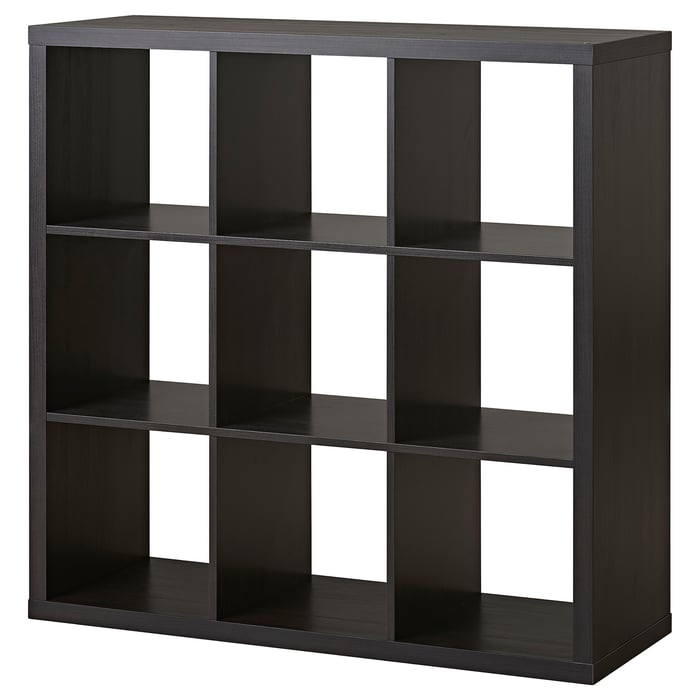KALLAX Shelf unit, blackbrown, 44 1/8x44 1/8" IKEA