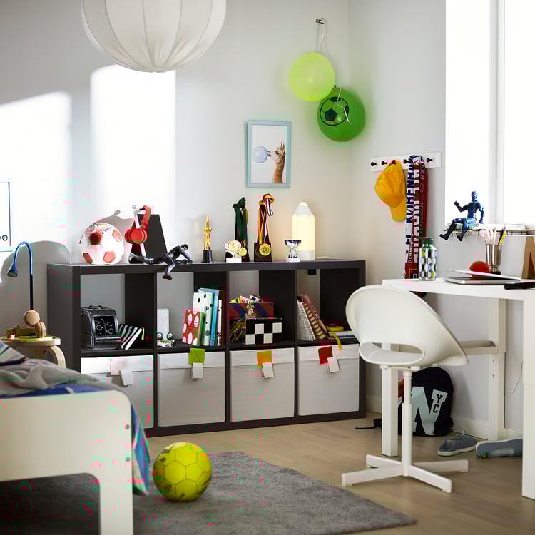 KALLAX Shelf unit, blackbrown, 30 3/8x57 7/8" IKEA