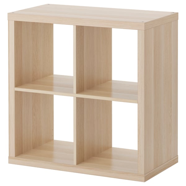 KALLAX Shelf unit, white stained oak effect, 30 1/8x30 1/8 "