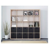 KALLAX Shelf unit, white stained oak effect, 71 5/8x71 5/8 "