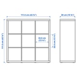 KALLAX Shelf unit, white, 43 7/8x43 7/8 "