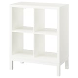 KALLAX Shelving unit with underframe, white/white, 30 3/8x37 "